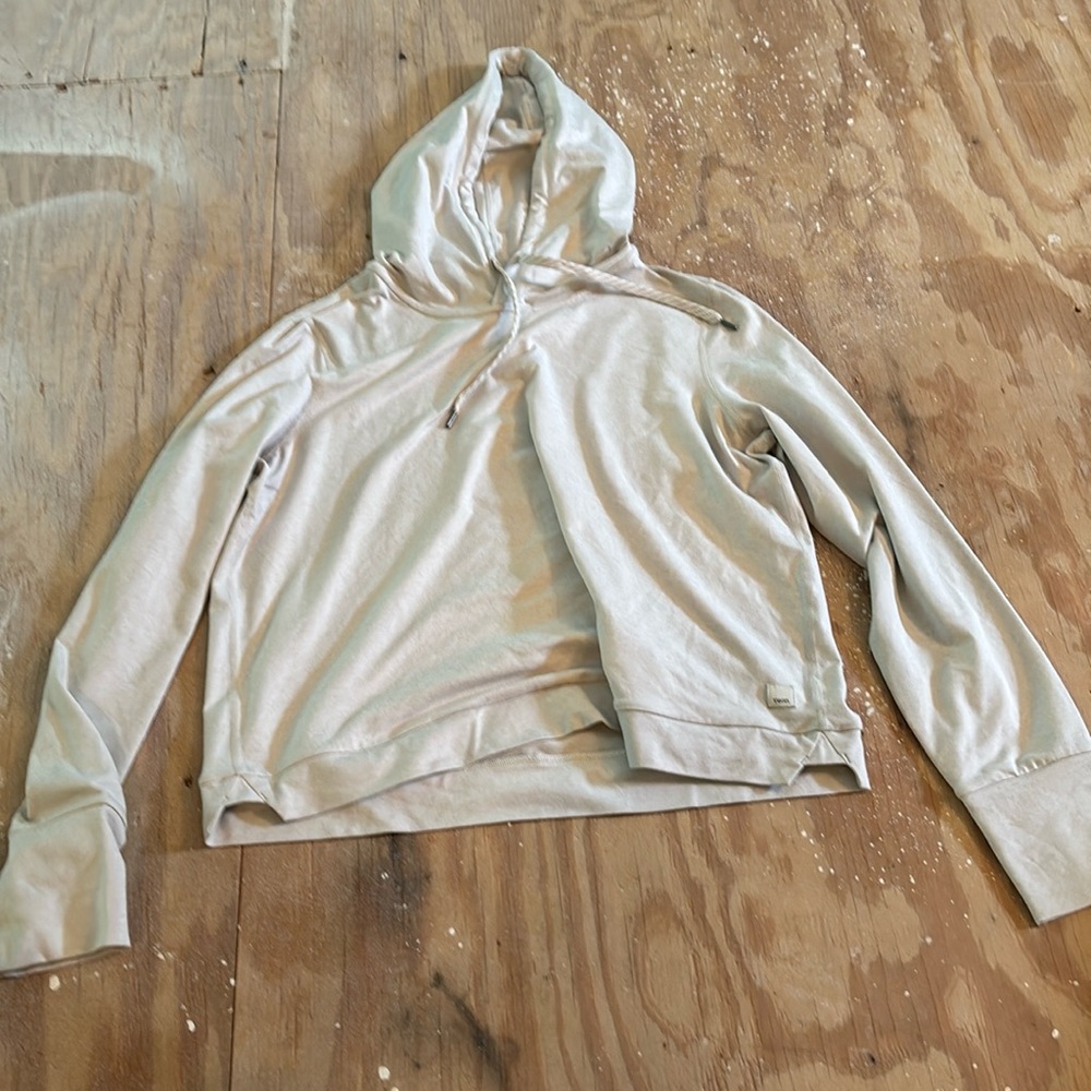 Off white cropped hoodie